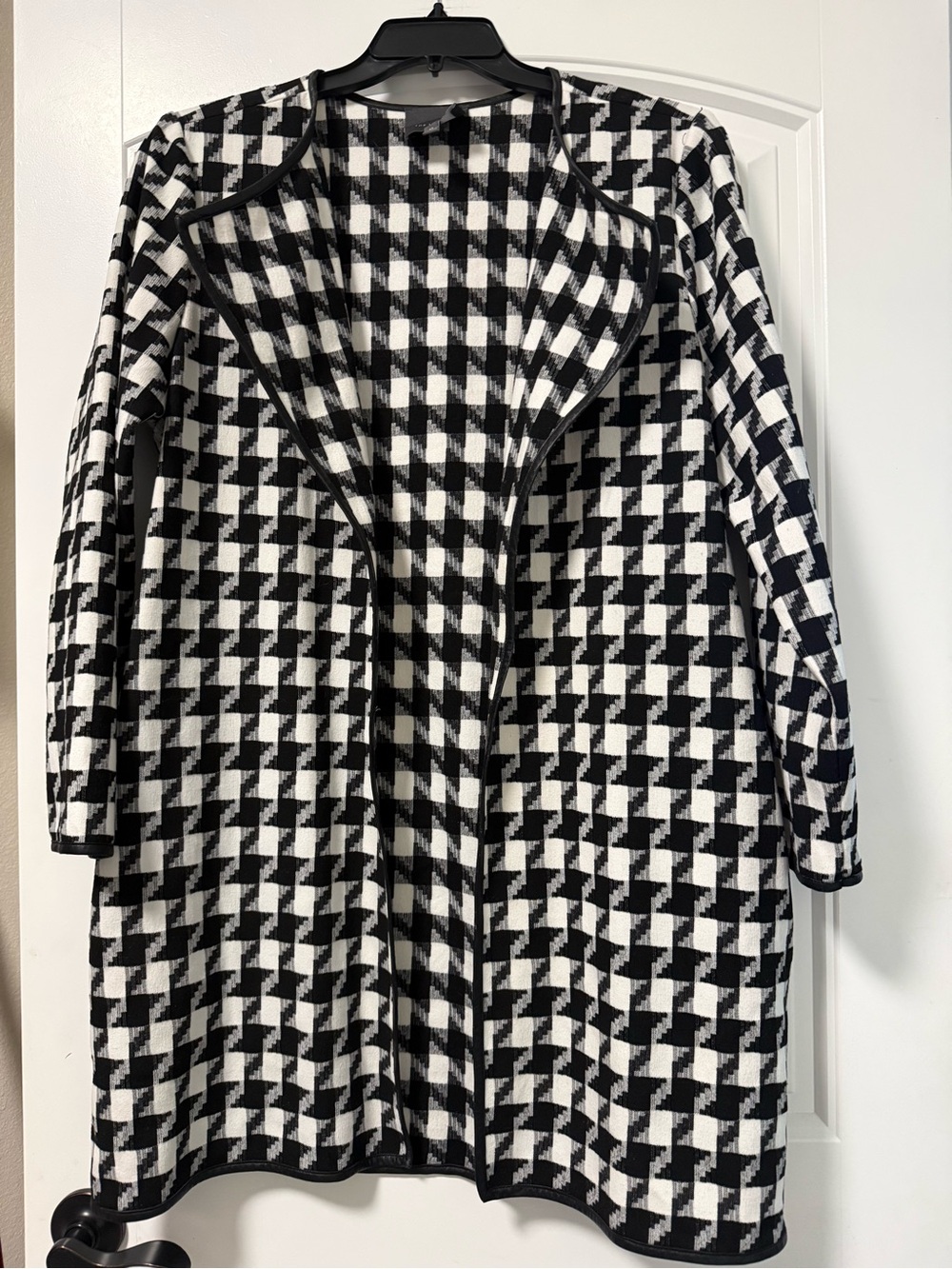 The Limted Houndstooth Long Blazer